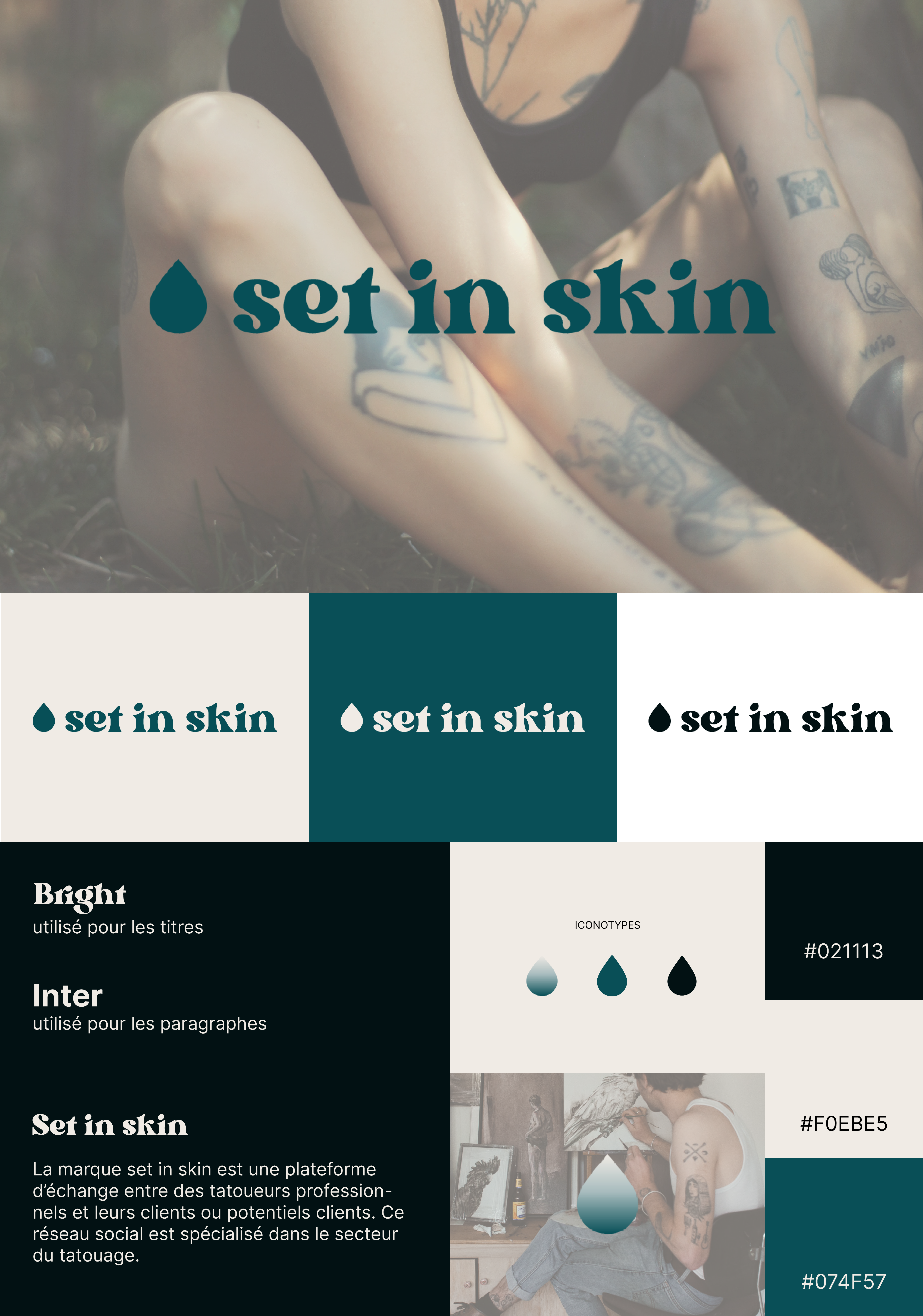 charte graphique set in skin